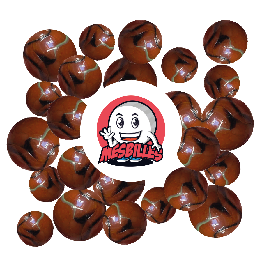 Diese Troll-Murmel ist eine 35 mm große Glasmurmel. Auf der Website von MeineMurmeln sind Murmeln mit Durchmessern von 8 mm bis 50 mm und mehr für bestimmte Murmel-Familien erhältlich.
