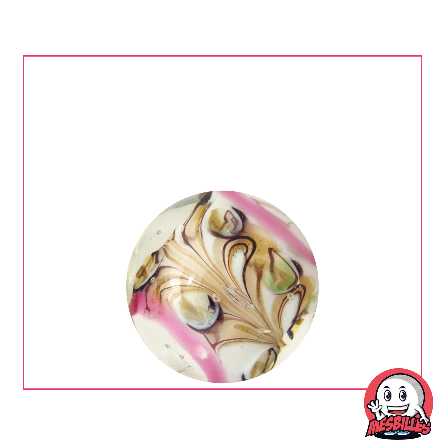 1 Murmel Art Rose Pastell 22 mm