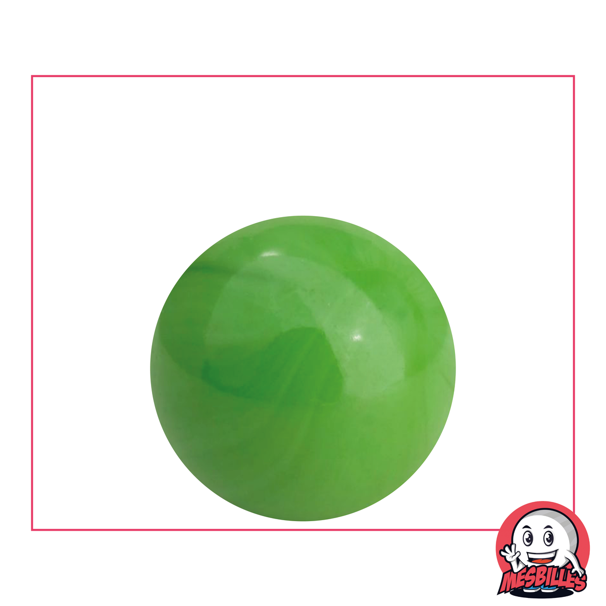 1 Murmel Grün Perle 25 mm