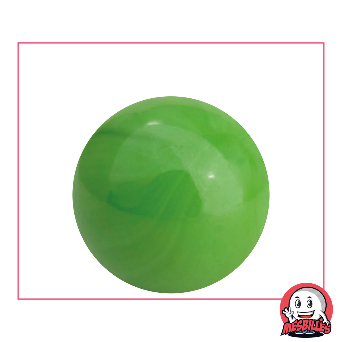 Murmeln Perlmuttene Grüne 35 mm Glasmurmel | MeineMurmeln - MeineMurmeln