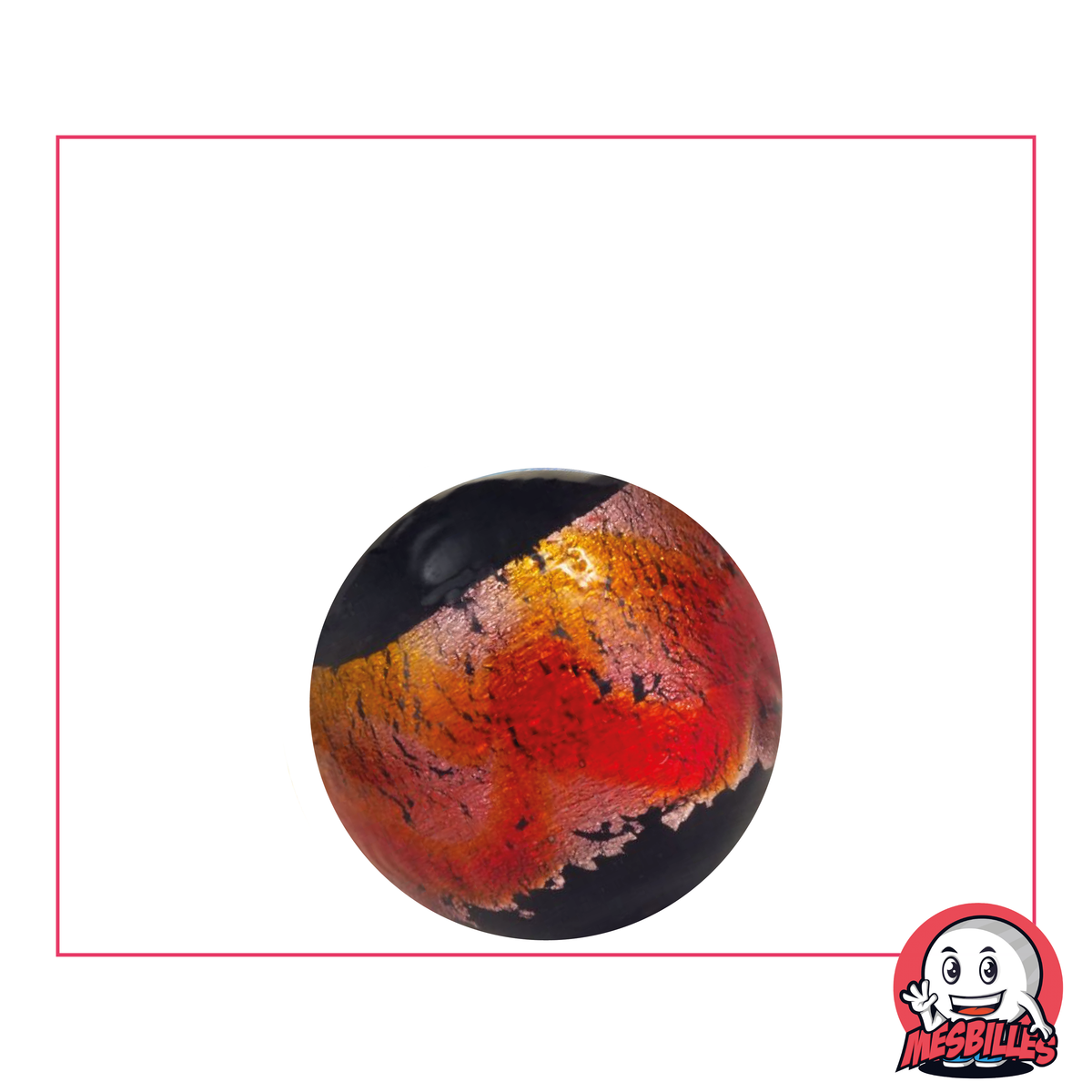 Kunstmurmel Machu Picchu schwarz, rotes Band, limitierte Auflage, inspiriert von der Geschichte der Inkas.
