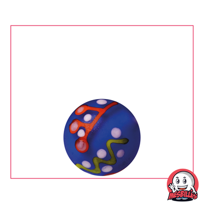 Kunstmurmel Pinata Mattiert Blau 16 mm, mattierte Optik, ideal für Kunstprojekte in der Schule.