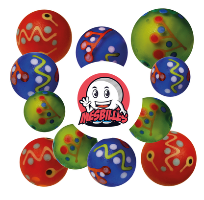 1 Murmeln Kunst Pinata Frostig Blau 16 mm