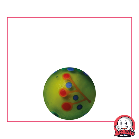 Grüne Pinata-Kunstmurmel, mattiert, geometrische Formen, zum Sammeln oder zum Gedenken an ein Ereignis