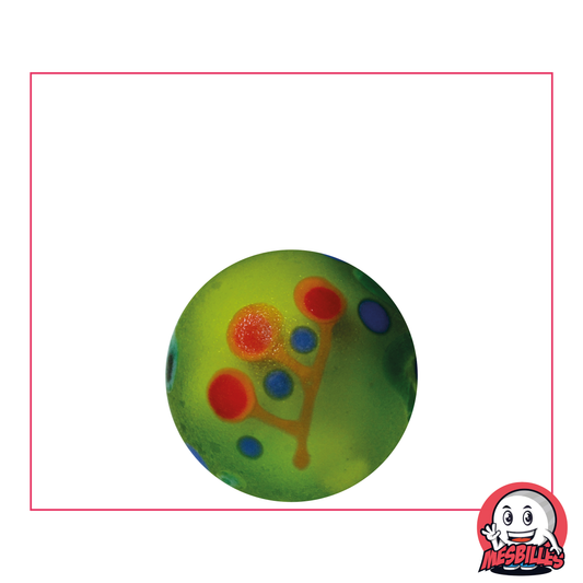 Kunstmurmel Piñata Mattiert Grün 22 mm, bunte geometrische Verzierungen – Geschenk für Freunde