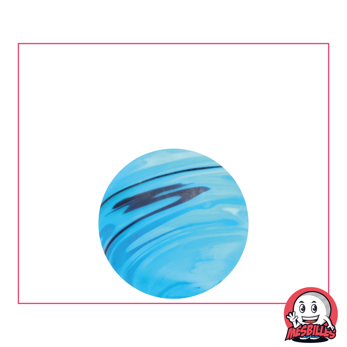 1 Murmel Art Sandstorm Blau 22 mm