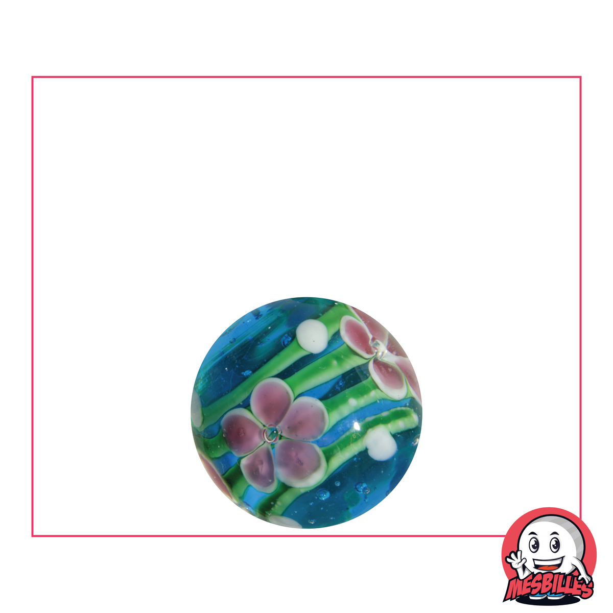 1 Murmeln Art Blütenstiel Blau 16 mm