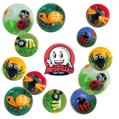 1 Murmeln Kunst Spinne 16 mm