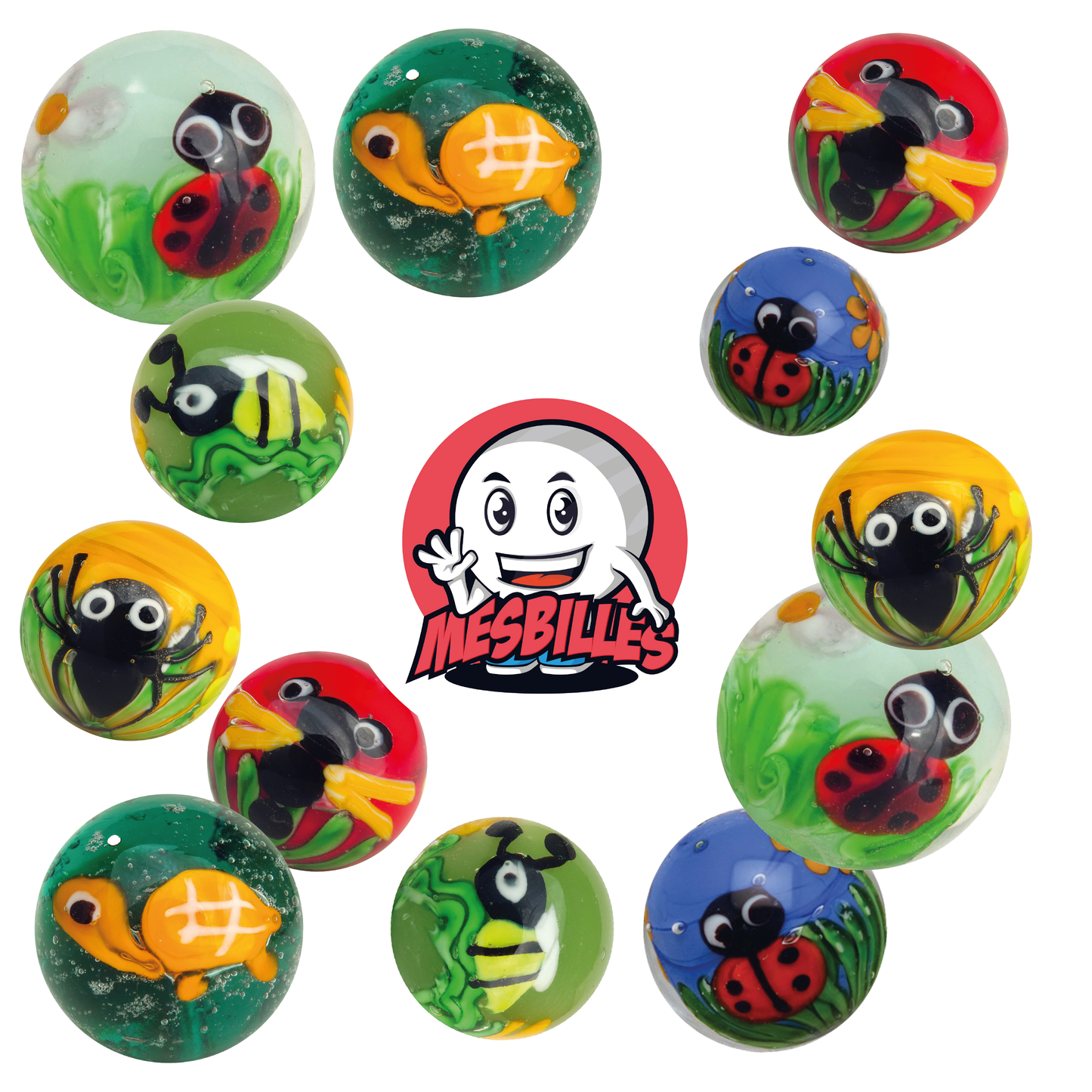 1 Murmel Kunstschildkröte 22 mm