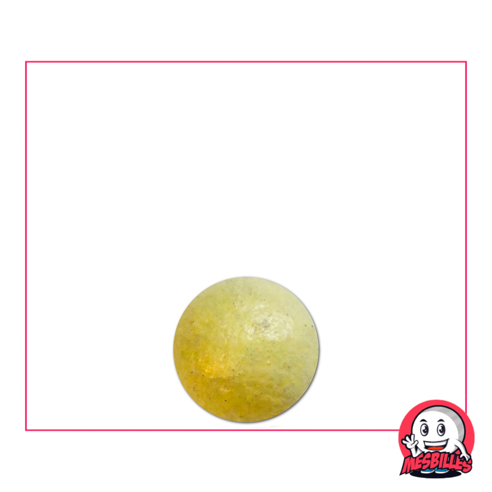 Billes en terre jaune léger de 10 mm parmi un assortiment coloré – MesBilles