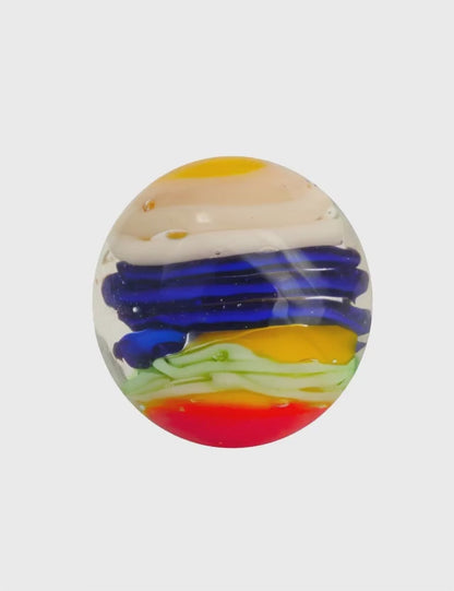 1 Murmel Art Spiralo Blau 16 mm